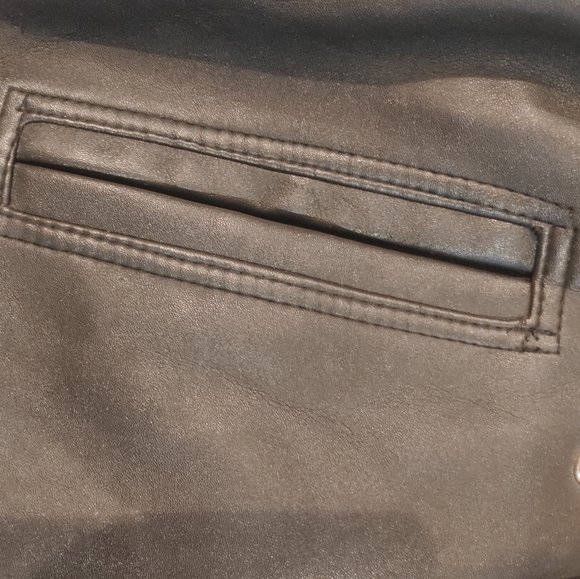 Mens Biker Style authentic leather coat - Picture 4 of 8